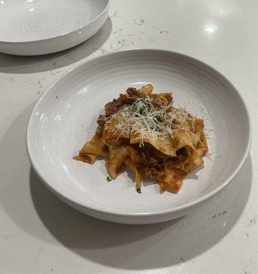 Bolognese with pappardelle