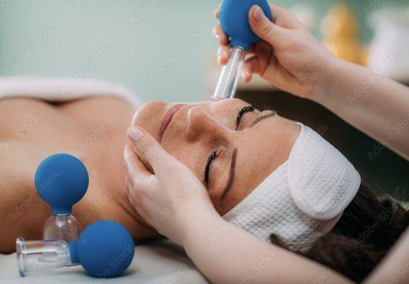 Facial rejuvenation with cupping