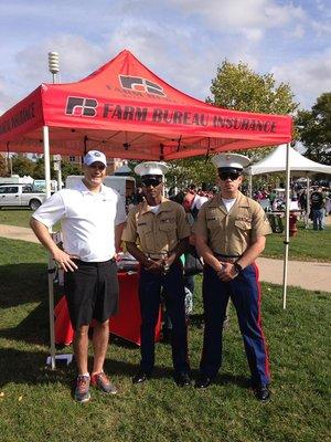 Tailgate pic with our Marines