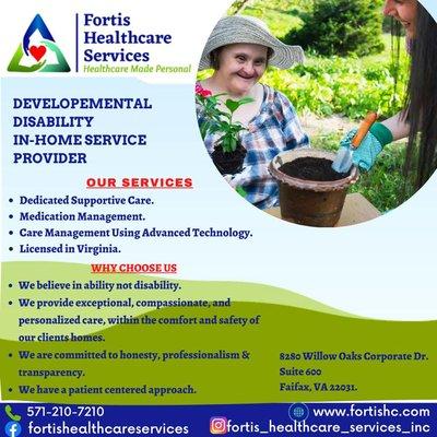 In-home Developmental disability service provider