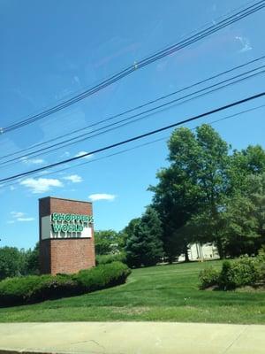 Shopper's World of Framingham -- 1 Worcester Road / Between Routes 9 & 30, Framingham                 Sign (from Route 30)