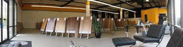 Large display boards and free samples in our showroom!