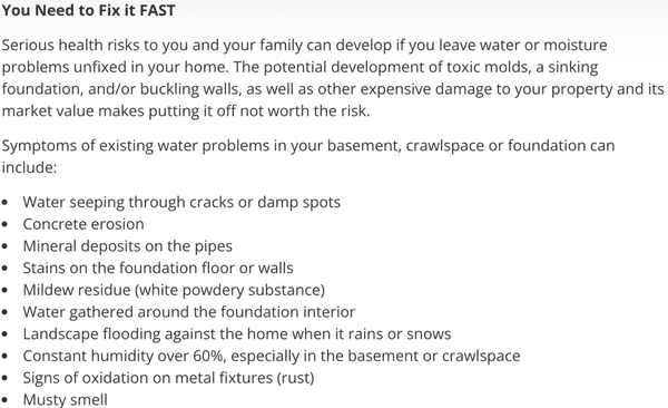 Why you need to fix a leaky basement, and get waterproofing urgently