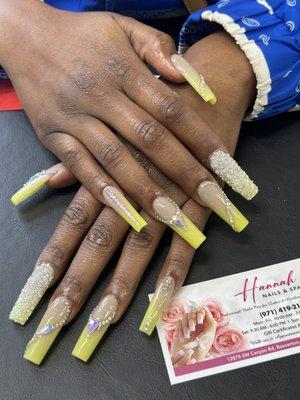 Acrylic ombre