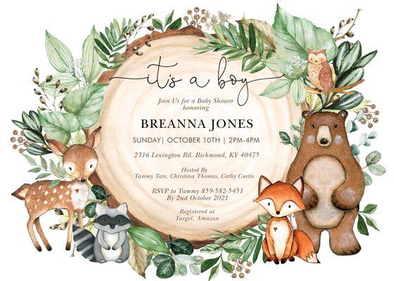 Baby Shower Invitations
We can design or print from your online template.