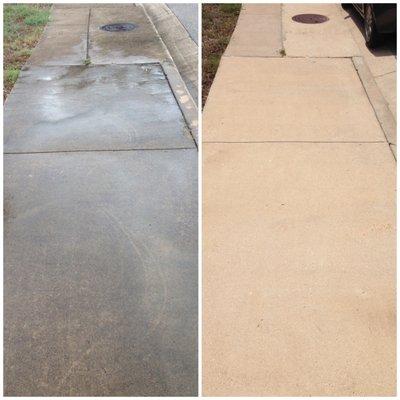 Clean sidewalks in front of your house welcome new buyers and friends to your home.