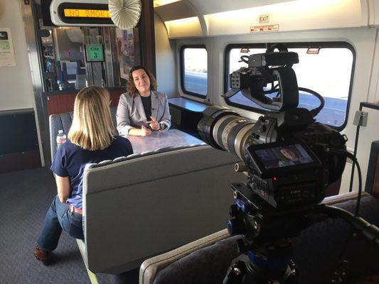 BTS shot from Amtrak commercial