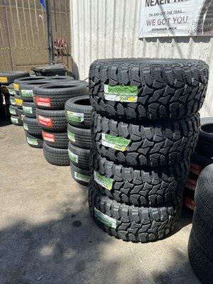 New tires always in stock