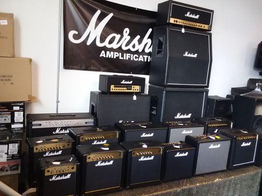 We are a Marshall Amplifier dealer!