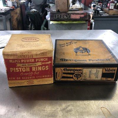 Vintage parts for a 1934 Plymouth rebuilt!