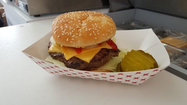 Our delicious 1/3 lbs. Cheese Burger