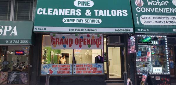 Grand Opening 
25 % off first Dry Clean order.