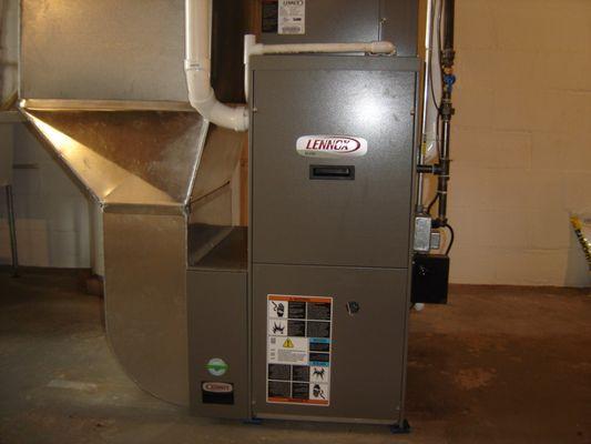 Lennox SLP98V 65-stage 98% efficient furnace the quietest and most efficient furnace you can buy.