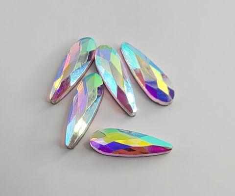 Iridescent 2.5 x 8mm Rain Drop