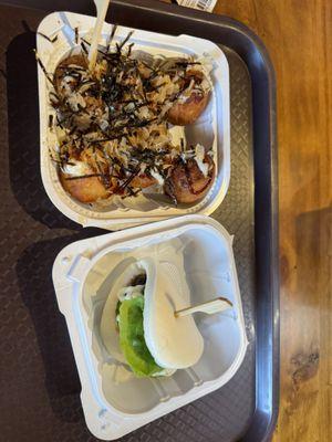 Takoyaki and Pork Belly Bun