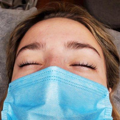 Lash lift and tint