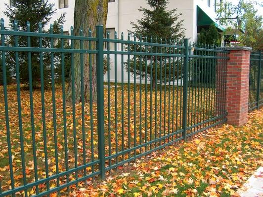 Green Aluminum Fence