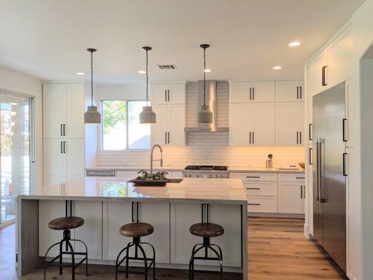 Newest kitchen full remodel, custom cabinetry by Saunders Construction