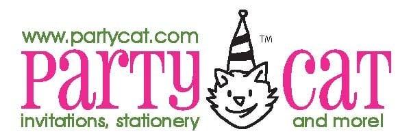 Party Cat is where it's at for customed printed invitations, stationery and now embroidery!