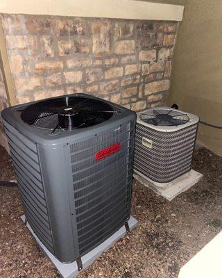 Quality first comfort system / heating and air home upgrade ! My big boy next to an old version