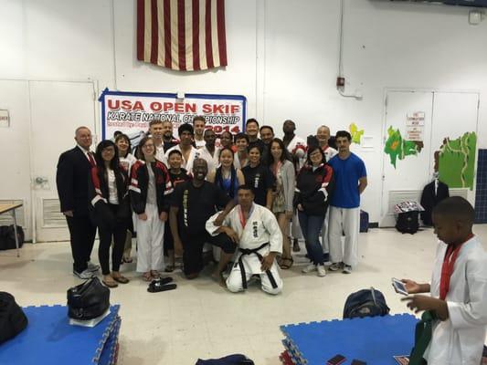 Competition team at the SKIF  USA national championships in Fort Lauderdale Florida