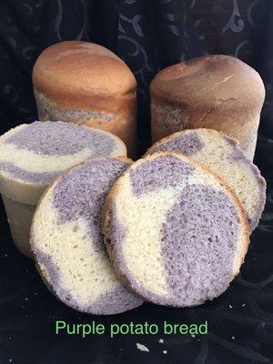 Purple potato bread