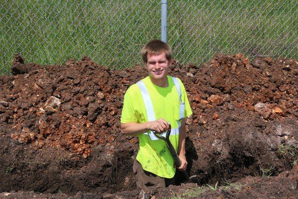 Working a shovel