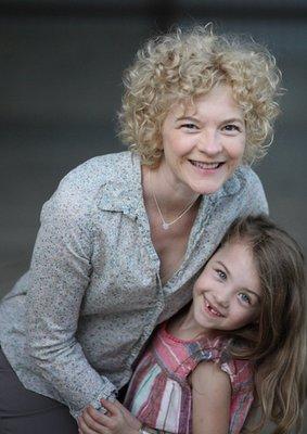 Oona Mekas, doula, with her daughter.