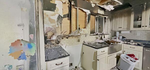 Interior Fire Damage insurance claim