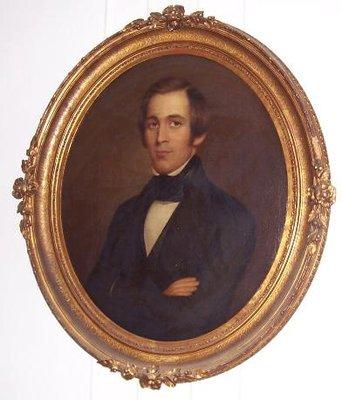 Oil On Canvas Portrait c. 1845 - Sold At Auction For $6,780.00