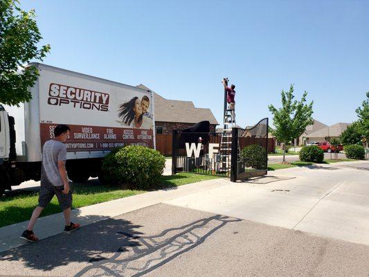 Williamson Farms OKC Gate Entry Camera Installation