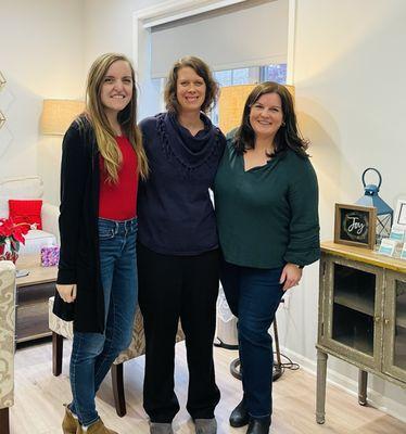 Kelly, Kaitlin and Amy are here to help. They are great at making clients feel welcomed and at ease.