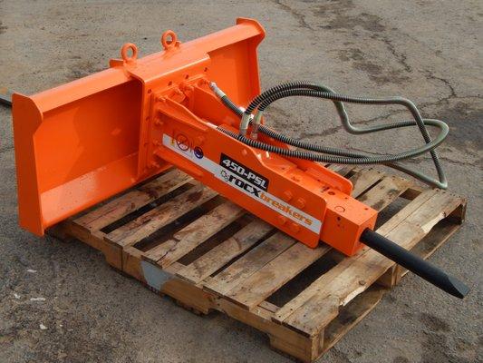 Hammer/Breaker attachments for skid steers, excavators, mini excavators, etc.