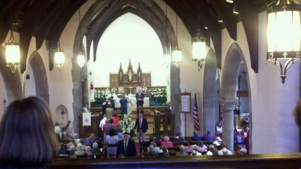 The sanctuary on Easter Sunday 2011