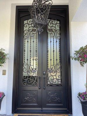 Custom Iron Front Door