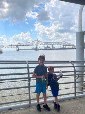 Mississippi River and bridge