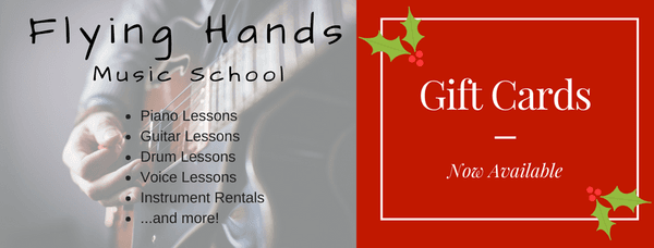 Give the gift of music this season!  Gift cards for music lessons are now available!