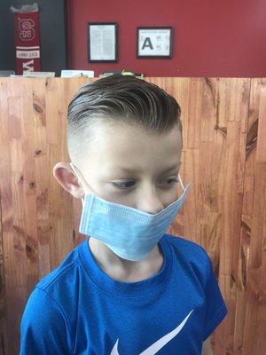 Kids Medium Fade (Comb-Over)