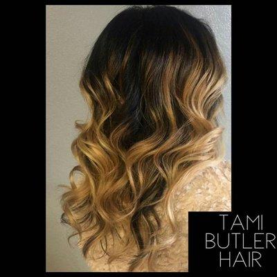 A beautiful brunette to blonde balayage! So much fun!