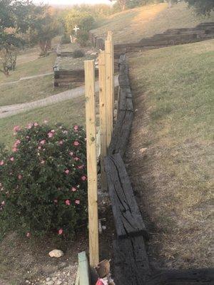 They failed to repair or shore up, as promised, our retaining wall before installing their faux rock wall.