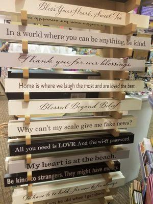 Cute sayings for $9.95.