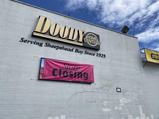 Our beloved Doody's CLOSED after 99 years 
Sheepshead Bay Brooklyn
By Annette Fisher