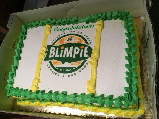 50th Blimpie anniversary