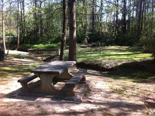 Picnic table and chair