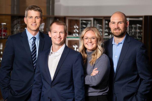 Dr. Erik Anderson, Dr. Blake Simmons, Dr. Kristen Green, Dr. Andrew Henderson (left to right)