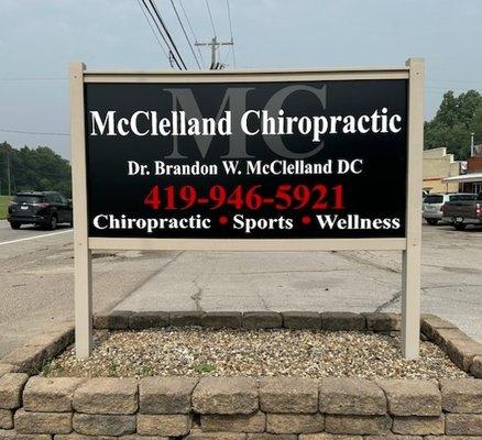 McClelland Chiropractic Outdoor Sign