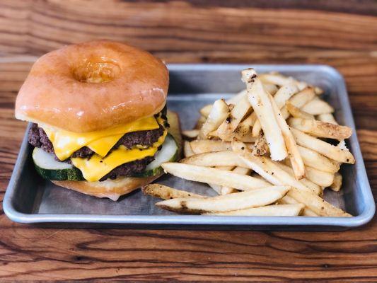 Donut burger