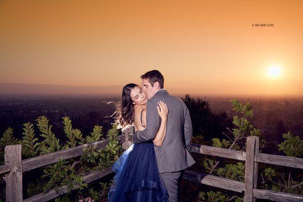 Sunset inspired engagement shoot