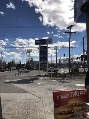 Gas prices for today.