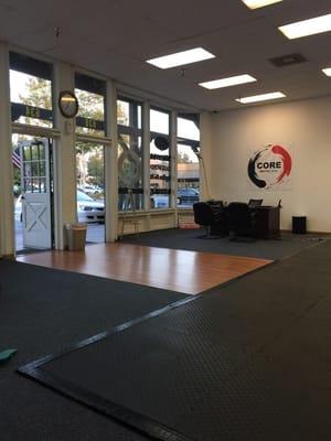 The view inside Core Martial Arts